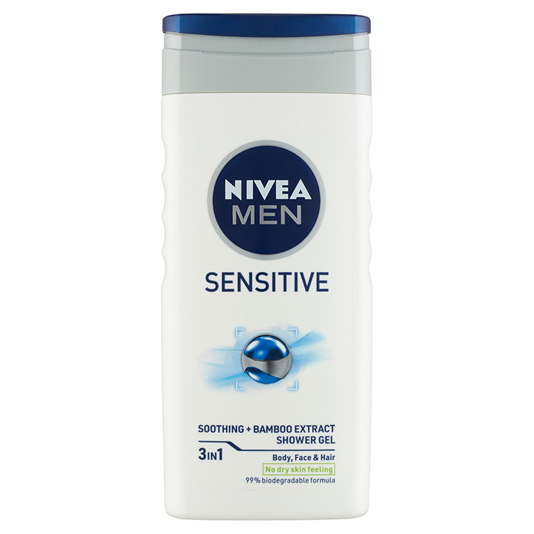NIVEA TUSF.250ML FOR MEN SENSITIVE BODY,FACE&HAIR