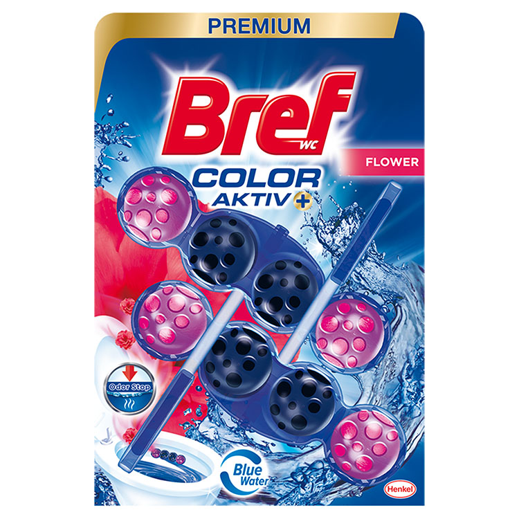 BREF COLOR AKTIV WC TISZT. 2X50G FRESH FLOWERS