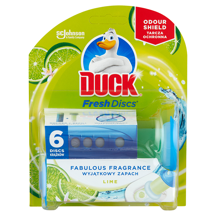 DUCK WC ÖBLÍTŐ KORONG 36ML LIME