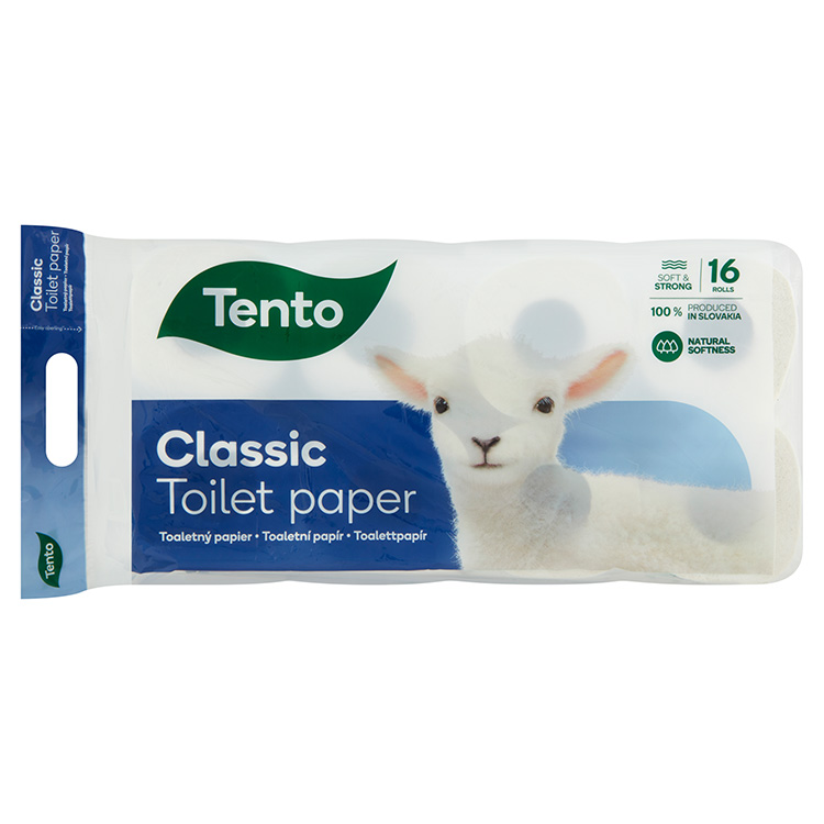 TENTO WC PAPÍR 16 TEK. 3 RÉT. 150 LAP CLASSIC