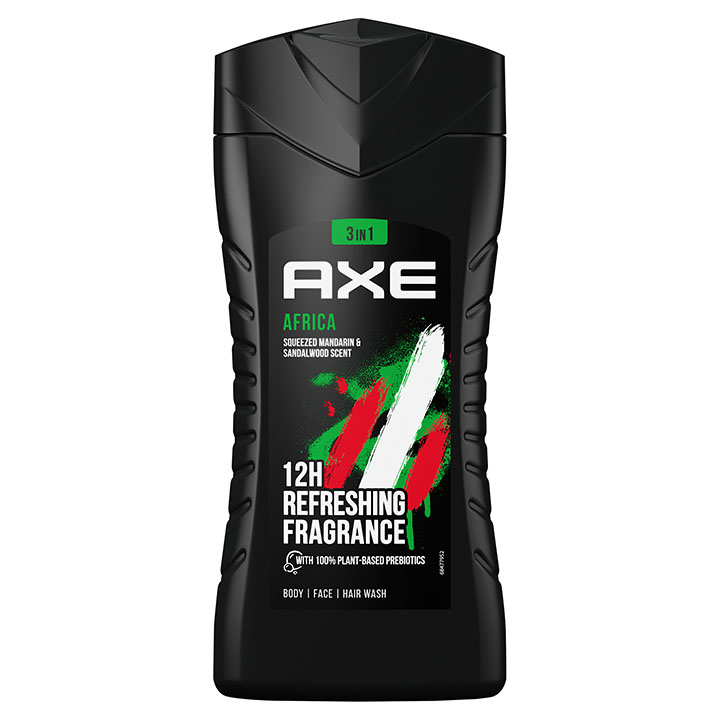 AXE TUSFÜRDŐ 250ML 3IN1 AFRICA 12H LONG LASTING FRAGRANCE