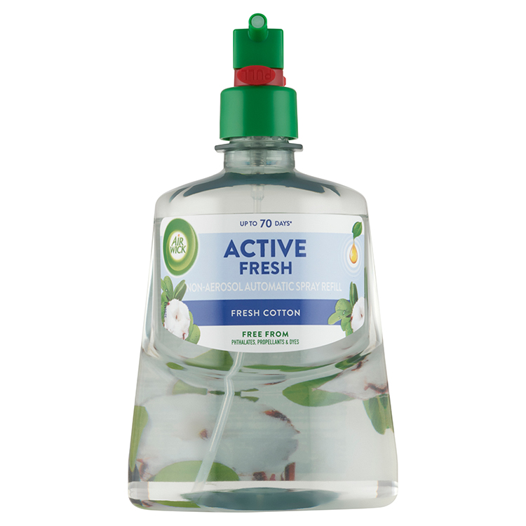 AIR WICK ACTIVE FRESH 228ML UT. FRESH COTTON