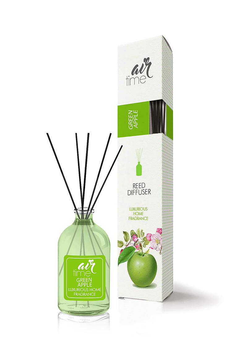 WELL DONE LÉGFR.AIR TIME REED DIFFUSER 50ML GREEN APPLE