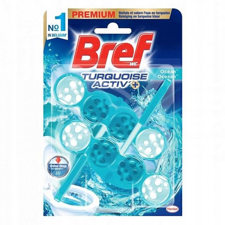 BREF BLUE ACTIV WC TISZT. 2X50G TURQUOISE