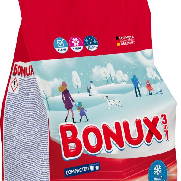BONUX MOSÓPOR 3,51KG 3IN1 WHITES POLAR ICE FRESH 54 MOSÁSOS