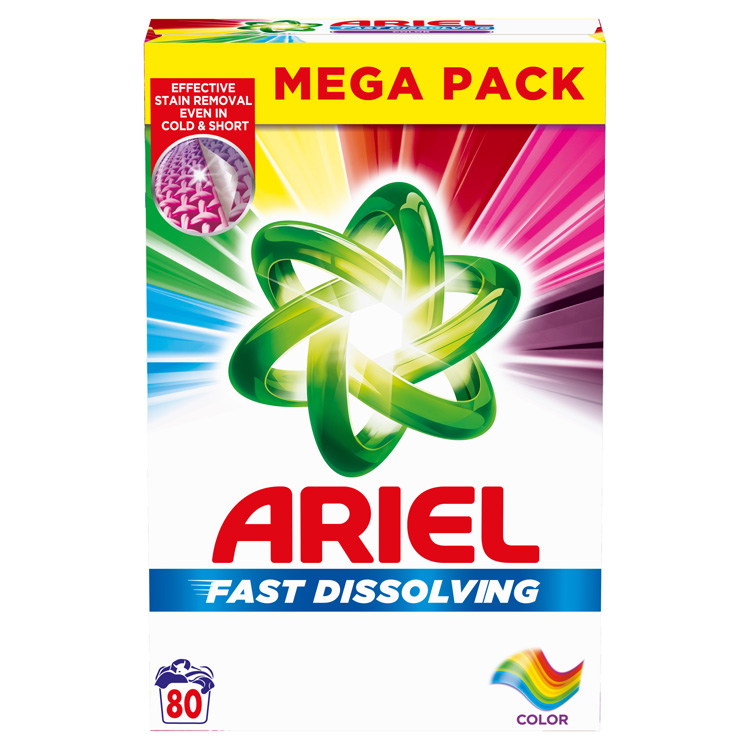 ARIEL MOSÓPOR 4,4KG FAST DISSOLVING COLOR 80 MOSÁSOS