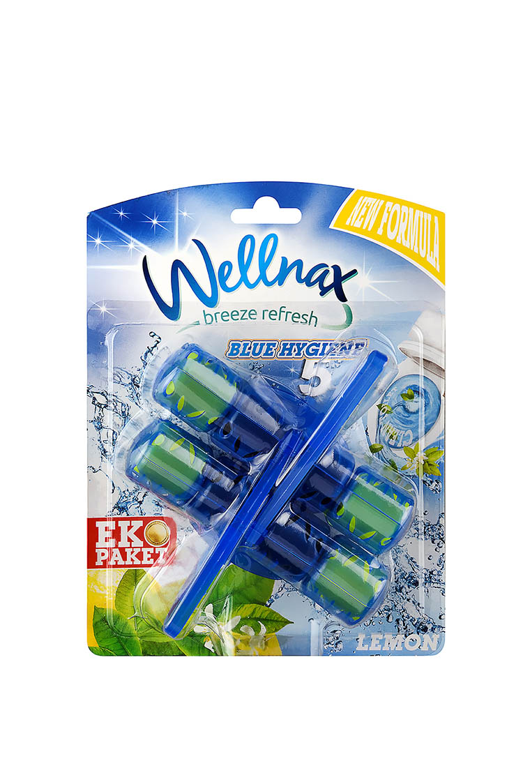 WELLNAX BLUE HYGIENE WC TISZT. 2X50G LEMON
