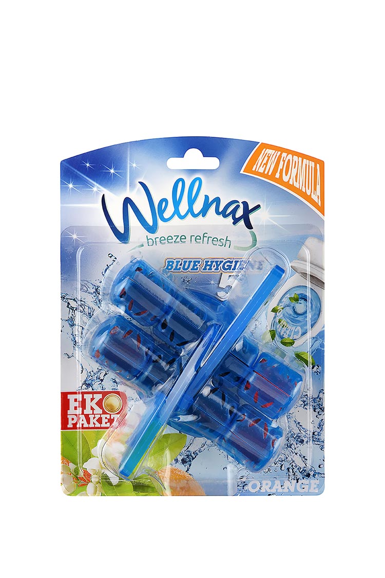 WELLNAX BLUE HYGIENE WC TISZT. 2X50G ORANGE