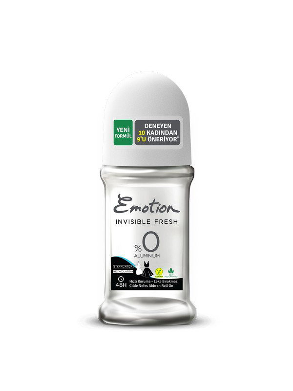 EMOTION GOLYÓS DEO 50ML NŐI INVISIBLE FRESH 0% ALUMINIUM