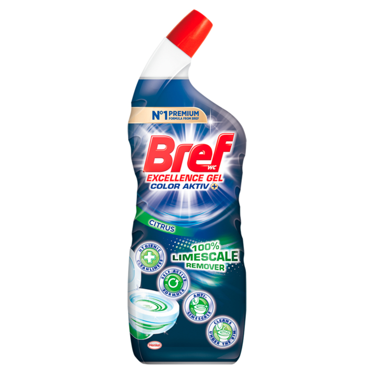 BREF WC TISZTÍTÓ 700ML EXCELLENCE GEL COLOR AKTIV CITRUS
