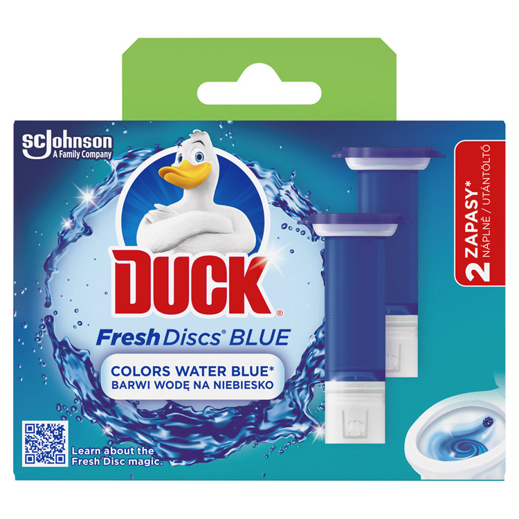 DUCK WC ÖBLÍTŐ KORONG 2X36ML BLUE