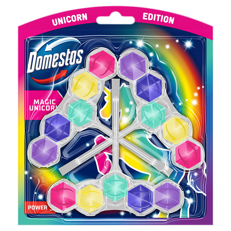 DOMESTOS POWER5 WC TISZT. 3X50G UNICORN