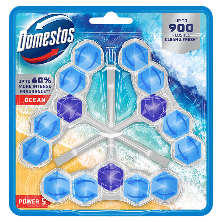 DOMESTOS POWER5 WC TISZT. 3X50G OCEAN