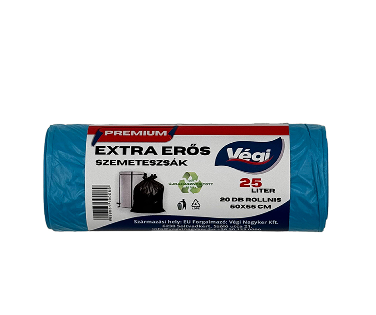 SZEM.ZSÁK 2 "VÉGI" 50X55CM 25L-ES 20DB-OS PRÉMIUM EXTRA ERŐS