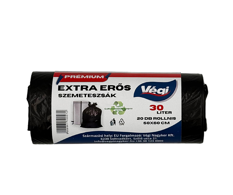 SZEM.ZSÁK 3 "VÉGI" 50X60CM 30L-ES 20DB-OS PRÉMIUM EXTRA ERŐS