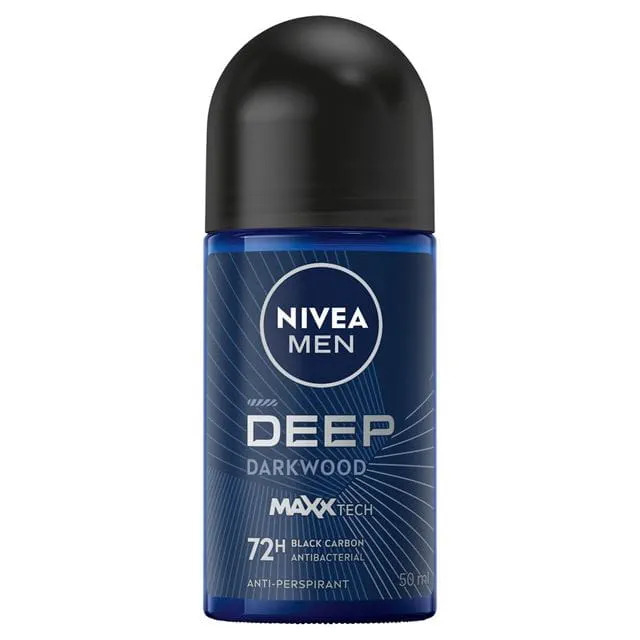 NIVEA GOLYÓS DEO FÉRFI 50ML DEEP DARKWOOD
