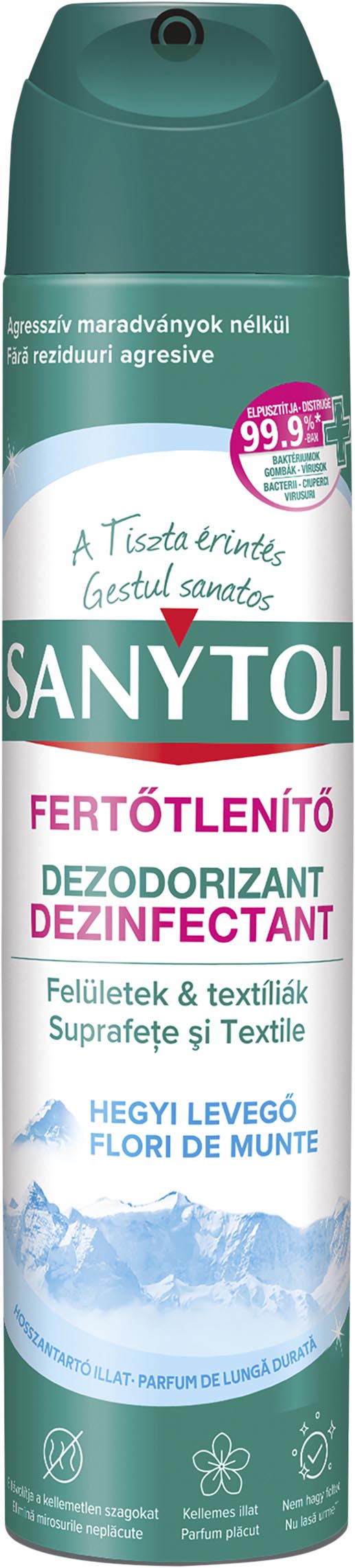 SANYTOL FERTŐTLENÍTŐ LÉGFRISSÍTŐ 300ML HEGYI LEVEGŐ