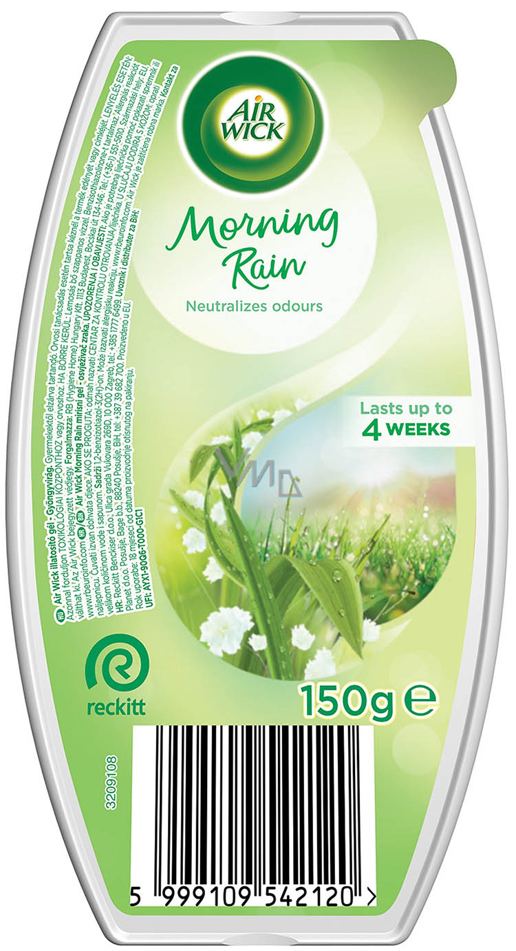 AIR WICK LÉGFRISSÍTŐ GÉL 150G MORNING RAIN