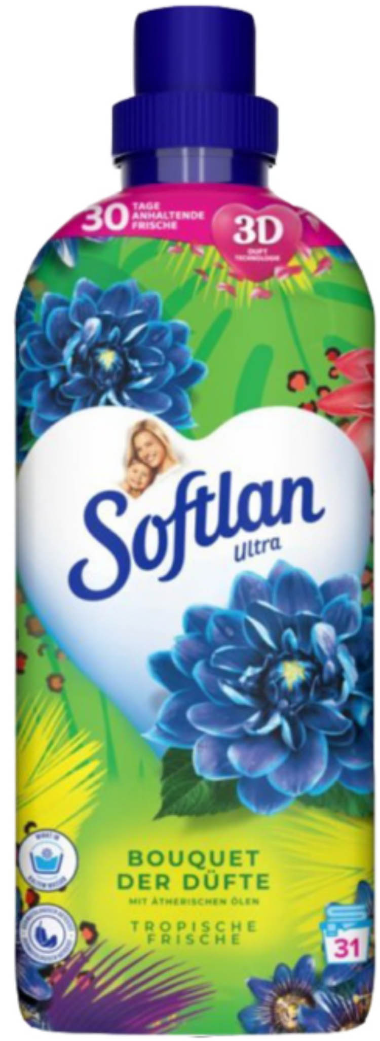 SOFTLAN ULTRA ÖBLÍTŐ KONC. 650ML BOUQUET DER DÜFTE TROPISCHE FRISCHE 31 MOSÁSOS