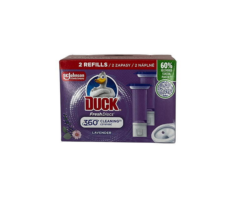 DUCK WC ÖBLÍTŐ KORONG 2X36ML LAVENDER