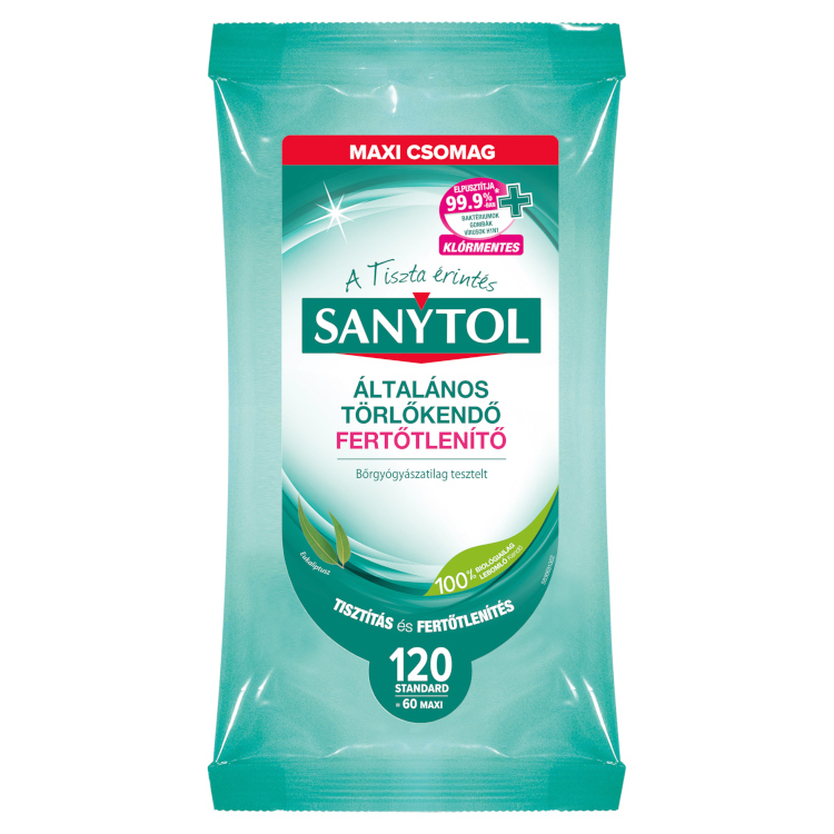 SANYTOL FERTŐTLENÍTŐ ÁLTALÁNOS TÖRLŐKENDŐ 120DB-OS
